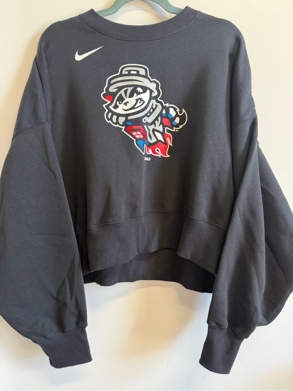 Nike Rocket City Trash Pandas Phoenix Fleece Crew Sweatshirt NWT Medium